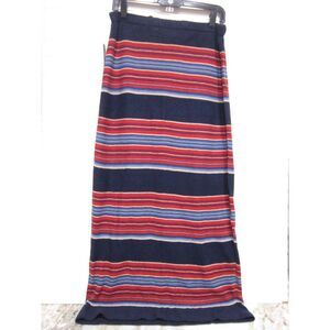 Lauren Ralph Lauren Glen Canyon Multi Colored Striped Long Skirt Size M NWT